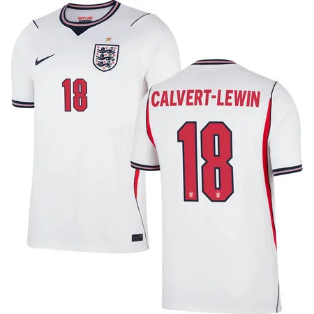 CALVERT-LEWIN #18 Inglaterra Início Copa do Mundo 2026 Conjunto de kit de futebol infantil - camisa e shorts