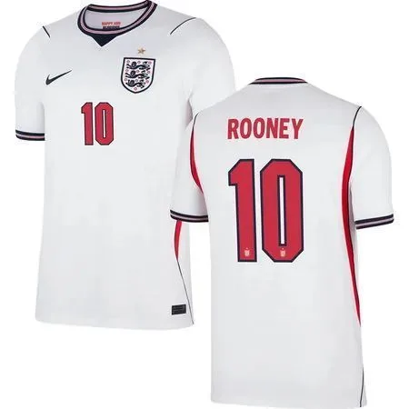 Conjunto de kit de futebol infantil ROONEY #10 Inglaterra Início Copa do Mundo de 2026 - camisa e shorts