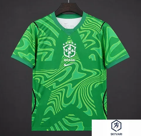 2026 Brazil Green Goalkeeper Jersey Soccer Football