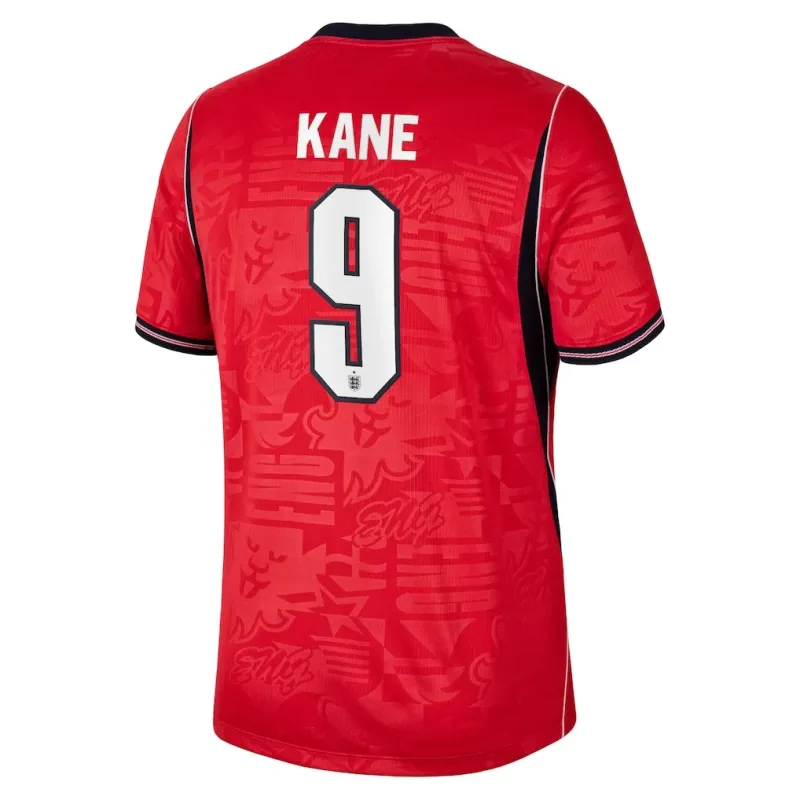 England-Stadion-Auswärtstrikot 2026 mit Kane 9-Aufdruck. Fußball-Fußballtrikot #9 — view 3