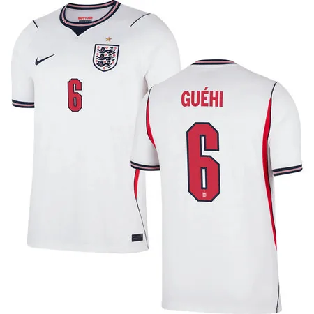 GUÉHI #6 England Startseite Fußball Trikot WM 2026