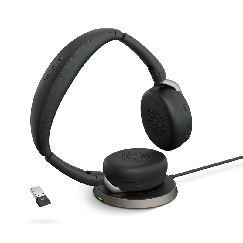 Jabra Evolve2 65 Flex - USB-A MS estéreo (carregamento sem fio) Fone de ouvido sem fio / fones de ouvido musicais