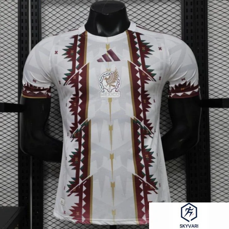 Player Version 2026 Mexico White Special Edition Away Jersey Soccer Football